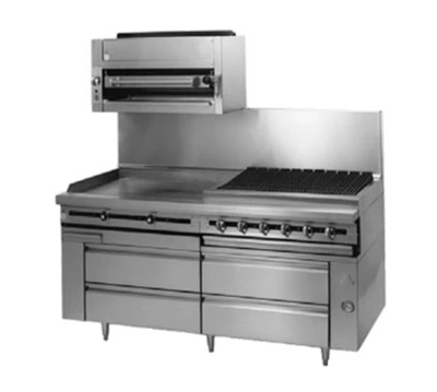 Jade JRLH-04R-T-66 66" (4) 27.25" Removable Drawers Stainless Steel Front Face and Sides Titan Fire and Ice Refrigerated Base - 115 Volts