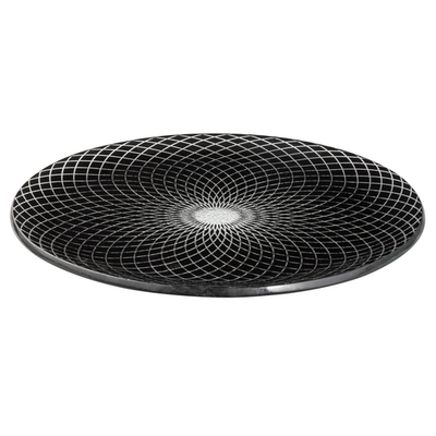 Rosseto GLS037B Black Round Spiro Platter