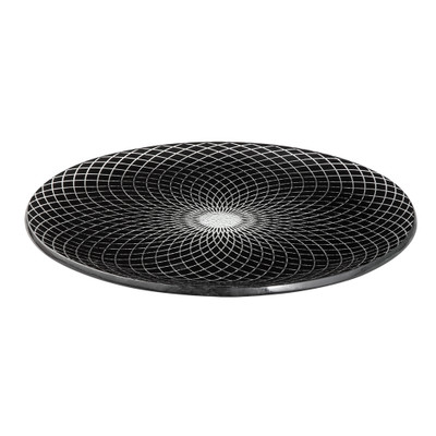 Rosseto GLS037B Black Round Spiro Platter