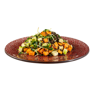 Rosseto GLS038C Cognac Round Foglia Platter