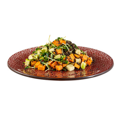 Rosseto GLS038C Cognac Round Foglia Platter