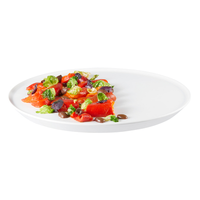 Rosseto MEL023 13.31" Dia. White Round Melamine Forme Tray (3 per Case)