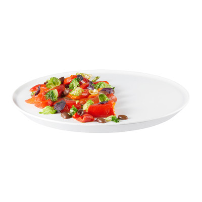 Rosseto MEL023 13.31" Dia. White Round Melamine Forme Tray (3 per Case)