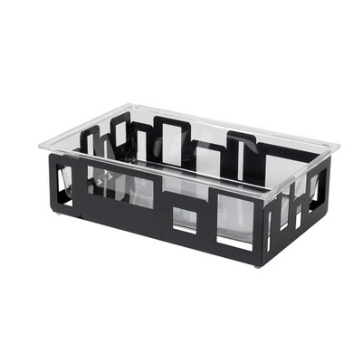 Rosseto SM113 Black Acrylic Rectangular Large Ice Tub