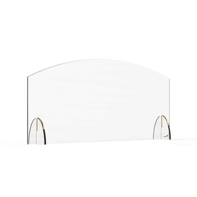 Rosseto AG003 36" W x 15.5" H Clear Acrylic Avant Guarde Sneeze Guard or Health Safety Shield