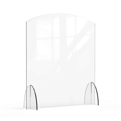 Rosseto AG016 36" W x 40" H Clear Acrylic Avant Guarde Sneeze Guard or Health Safety Shield