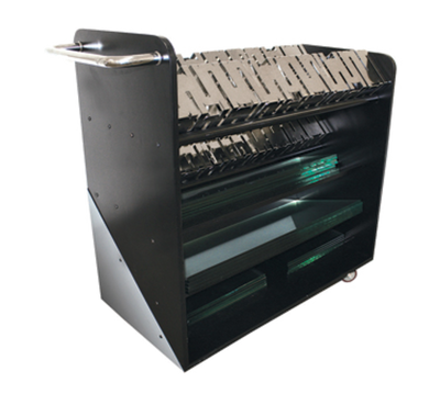 Rosseto SM132 42" W Solid Shelves with Handle Skycap Transportation Cart