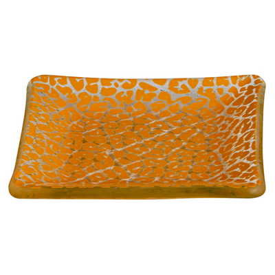 Rosseto GLS058M Mustard Square Foglia Mini Plate