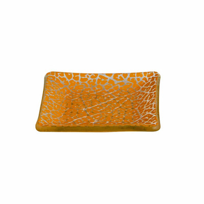 Rosseto GLS058M Mustard Square Foglia Mini Plate
