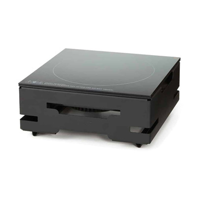 Rosseto SM381 Multi-Chef 11.75" W Single Touch-Top Induction Heater with 5" Black Matte Base - 120 Volts