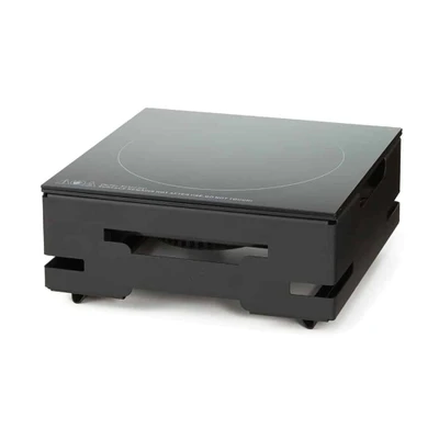 Rosseto SM381 Multi-Chef 11.75" W Single Touch-Top Induction Heater with 5" Black Matte Base - 120 Volts