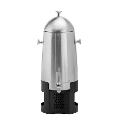 Rosseto LD201 3 Gal. Black Stainless Steel Round Mosaic Coffee Urn