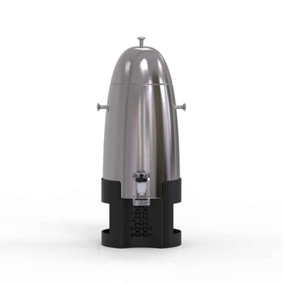 Rosseto LD201 3 Gal. Black Stainless Steel Round Mosaic Coffee Urn