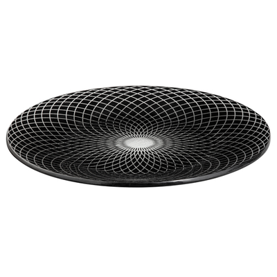 Rosseto GLS036B Black Round Spiro Platter