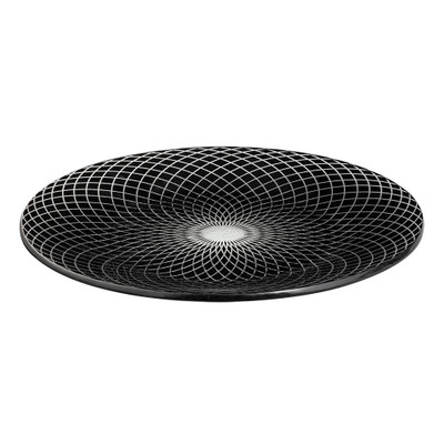 Rosseto GLS036B Black Round Spiro Platter