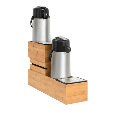 Rosseto SB114 2 Compartments Bamboo Natural Finish Natura Airpot System