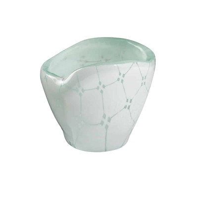 Rosseto GLS051W 3.3" W x 2.8" H White Handmade Glass Round Zenith Mini Bowl (12 per Set)