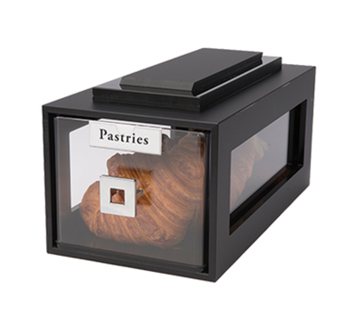 Rosseto BD111 8" L x 14.75" x 7.5" H Black Small Building Block Bakery Drawer