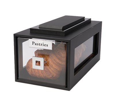 Rosseto BD111 8" L x 14.75" x 7.5" H Black Small Building Block Bakery Drawer