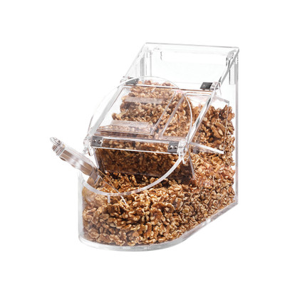Rosseto GD126 3.5 Gal. Clear Rectangular Plexiglass BULKshop Scoop Bin