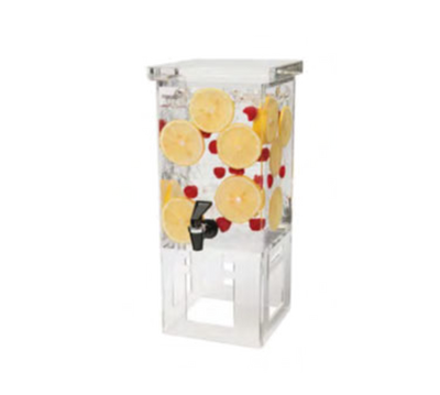 Rosseto LD106 1 Gal. Clear Acrylic Square Beverage Dispenser