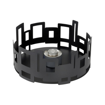 Rosseto SM106 Stainless Steel Black Round Warmer or Chafer Base