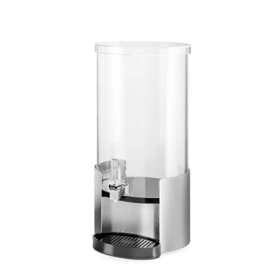 Rosseto LD175 4 Gal. Clear Acrylic Round Elliptic Beverage Dispenser