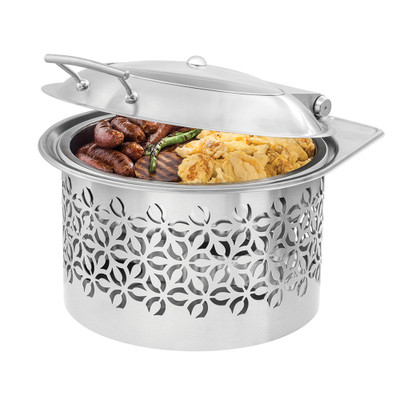 Rosseto SM288 6 L. Stainless Steel Round Iris Warmer