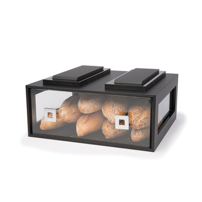 Rosseto BD110 16" L x 14.75" x 7.5" H Black Rectangular Large Building Block Bakery Drawer