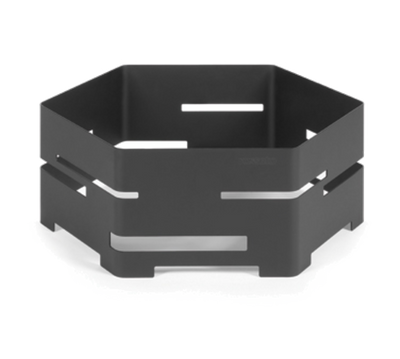 Rosseto SM133 14" W Black Stainless Steel Hexagonal Stackable Honeycomb Riser
