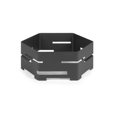 Rosseto SM133 14" W Black Stainless Steel Hexagonal Stackable Honeycomb Riser
