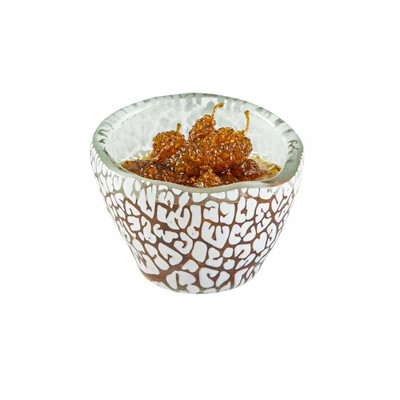 Rosseto GLS052W 3.3" W x 2.8" H White Handmade Glass Round Foglia Mini Bowl (12 per Set)
