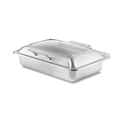 Rosseto SM249 9.5 Qt. Stainless Steel Rectangular Multi-Chef Chafing Pod