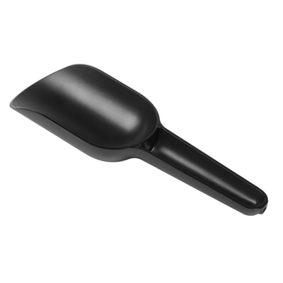 Rosseto GDM011 8 Oz. Black Round Bottom Polycarbonate Scoop