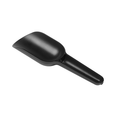 Rosseto GDM011 8 Oz. Black Round Bottom Polycarbonate Scoop
