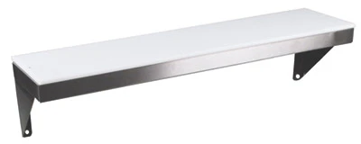 Advance Tabco TCB-5 77.75" W x 8" D Plastic Shelf with Cutting Board