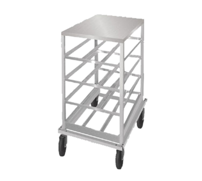 Advance Tabco CRSS10-72 Aluminum with Stainless Steel Top Low-Profile Mobile Designed for Size #10 & #5 Can Rack