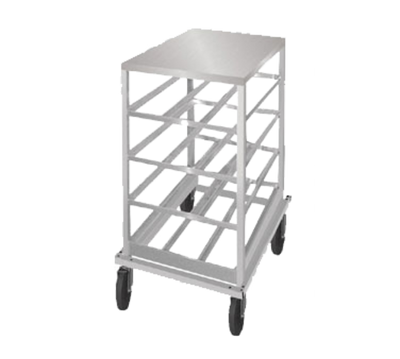 Advance Tabco CRSS10-72 Aluminum with Stainless Steel Top Low-Profile Mobile Designed for Size #10 &amp; #5 Can Rack