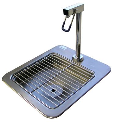 Advance Tabco DI-1-9 9.25" H x 3" Deep Bowl 20 Gauge 304 Stainless Steel Drop-In Filler Station