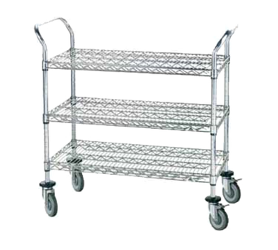 Advance Tabco WUC-1842P 42" W Metal 3 Shelves Special Value Wire Utility Cart