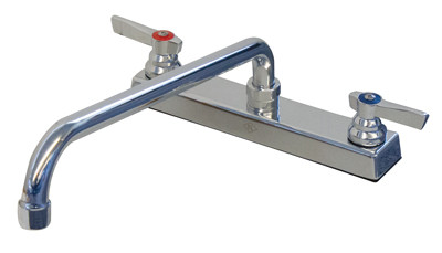 Advance Tabco K-129 8" Centers Deck Mounted Heavy Duty Faucet