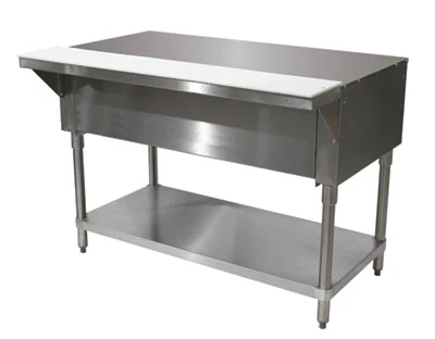 Advance Tabco STU-3 47.13" W 20 Gauge 302 Stainless Steel Open Shelf Base Solid Top Table