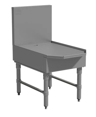 Advance Tabco PRFD-30 30" W x 30" D x 36" H Stainless Steel with 15" H Backsplash Prestige Frozen Drink Machine Stand