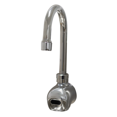 Advance Tabco K-175 Single Hole Splash Mounted Hands Free 3.5&quot; Gooseneck Electronic Faucet
