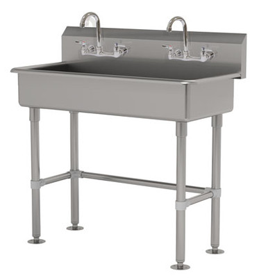 Advance Tabco FC-FM-40-ADA-F 40" W x 19.5" D 16 Gauge Freestanding Multiwash Hand Sink