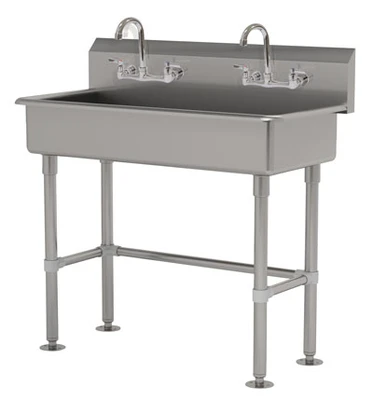 Advance Tabco FC-FM-40-ADA-F 40" W x 19.5" D 16 Gauge Freestanding Multiwash Hand Sink