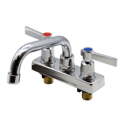 Advance Tabco K-51 4&quot; Centers Chrome Plated Deck Mounted Faucet