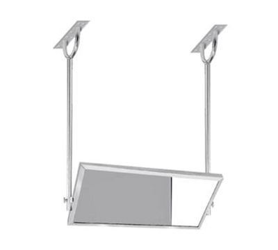 Advance Tabco MI-48 50.5&quot; W x 25.5&quot; D Square Tubular Stainless Steel Frame Ceiling Mounted Tilting Demo Mirror