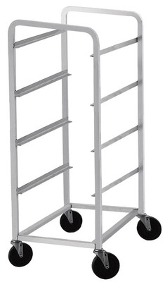 Advance Tabco LR4 4 Lugs All Welded Aluminum Full Height Curved Top Lug Cart