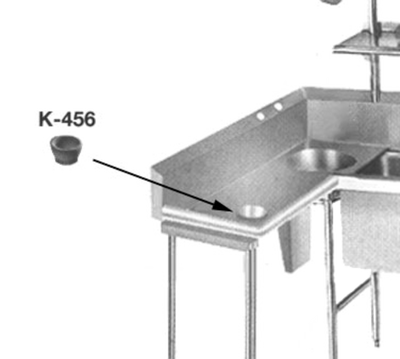 Advance Tabco K-456 Installed Scrap Block